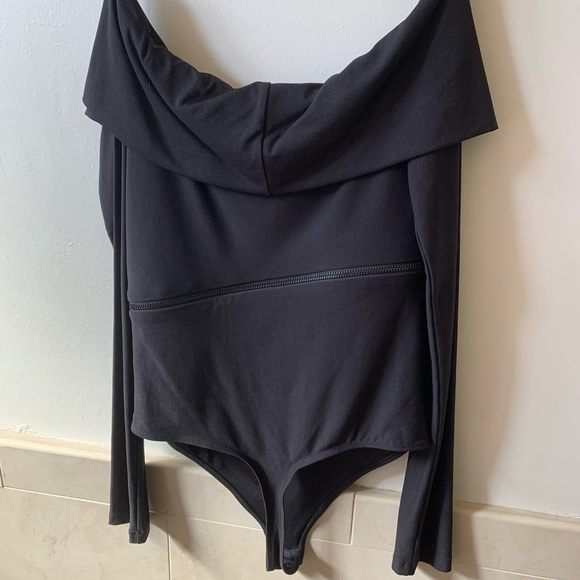 Alix Baxter Zipper Bodysuit Black Size Small - Picture 4 of 5